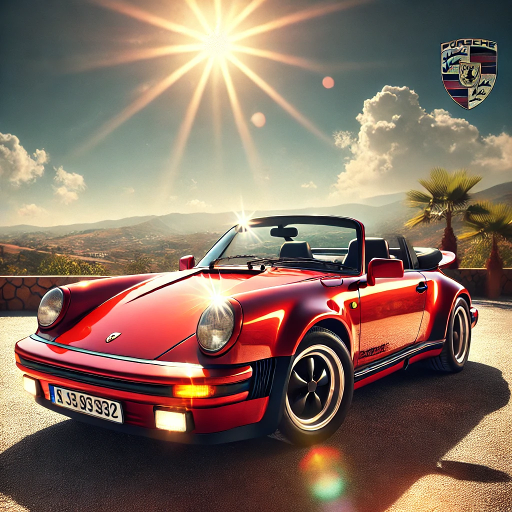 3600 миль 1988 Porsche 911 Turbo Cabriolet M505 с наклонным носом
