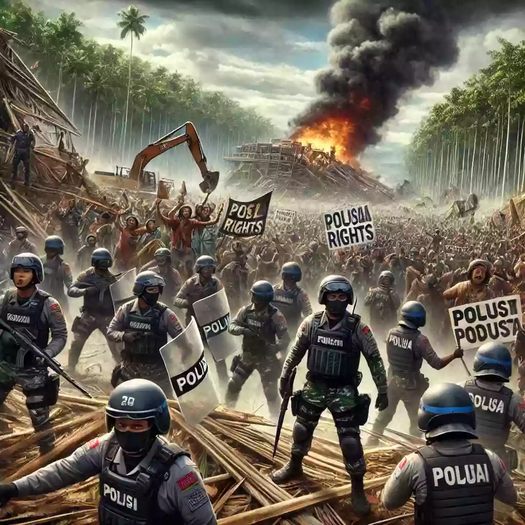 Observation of the Indonesian police: Human rights violations committed by police officers during the construction of the Wadas reservoir in Purworejo.