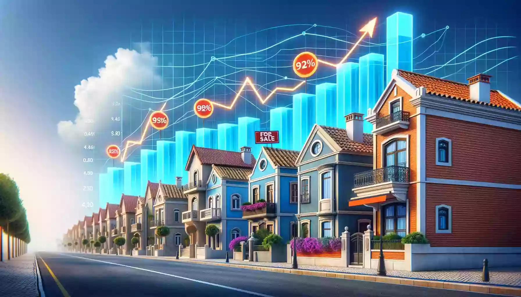 The purchase of a house in Portugal has increased by 1.9% at the beginning of 2024.