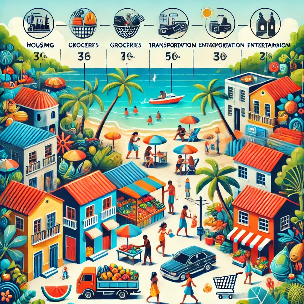 Housing and food expenses in the Dominican Republic