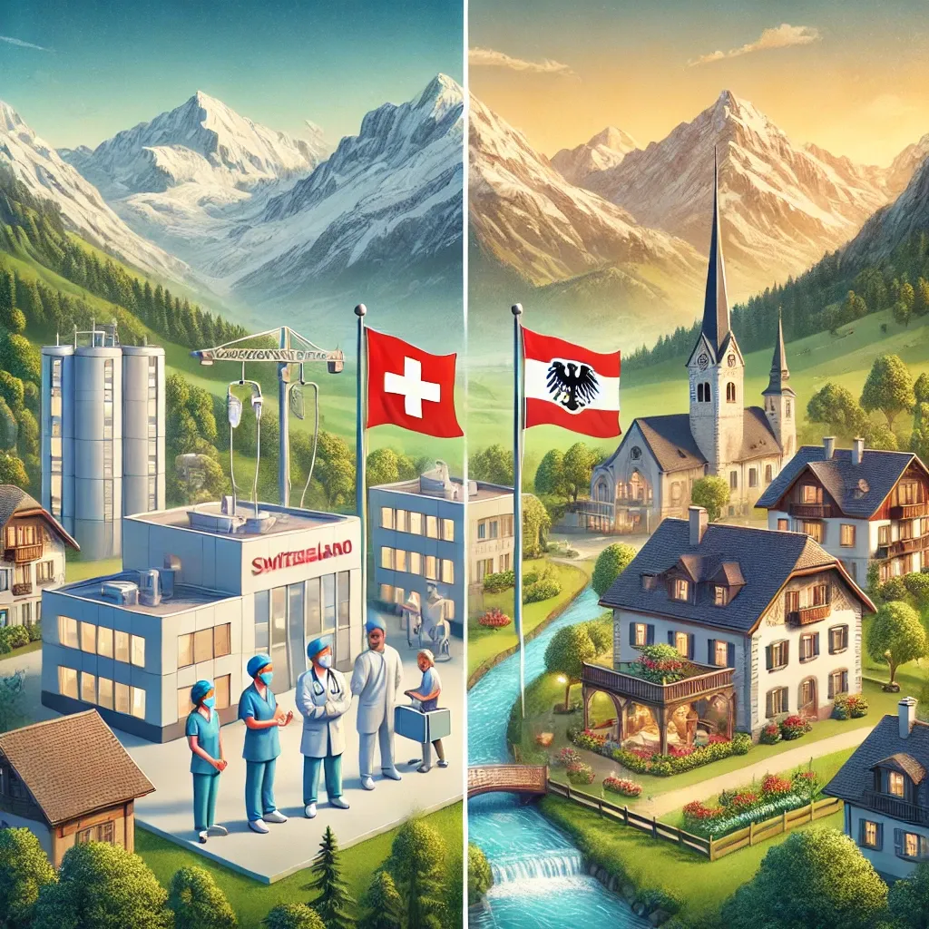 Medicine in Switzerland, Austria, and the United Kingdom
