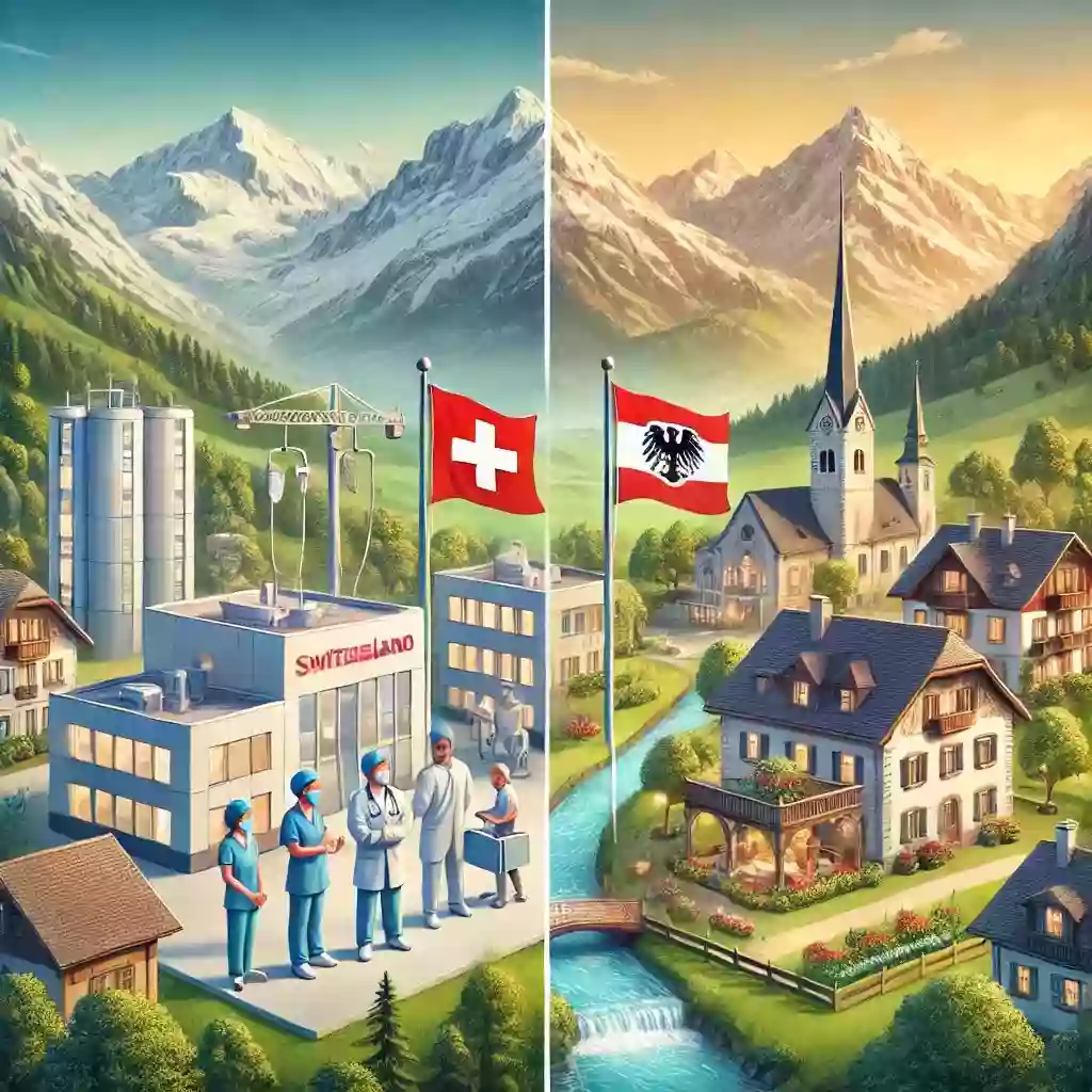 Медицина в Швейцарии, Австрии и Великобритании