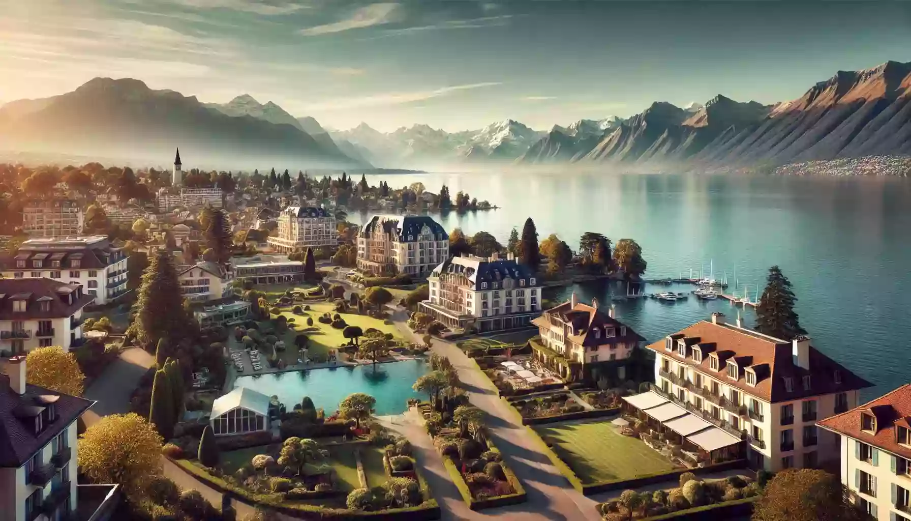 How did Lake Geneva become a paradise for tourists and investors?