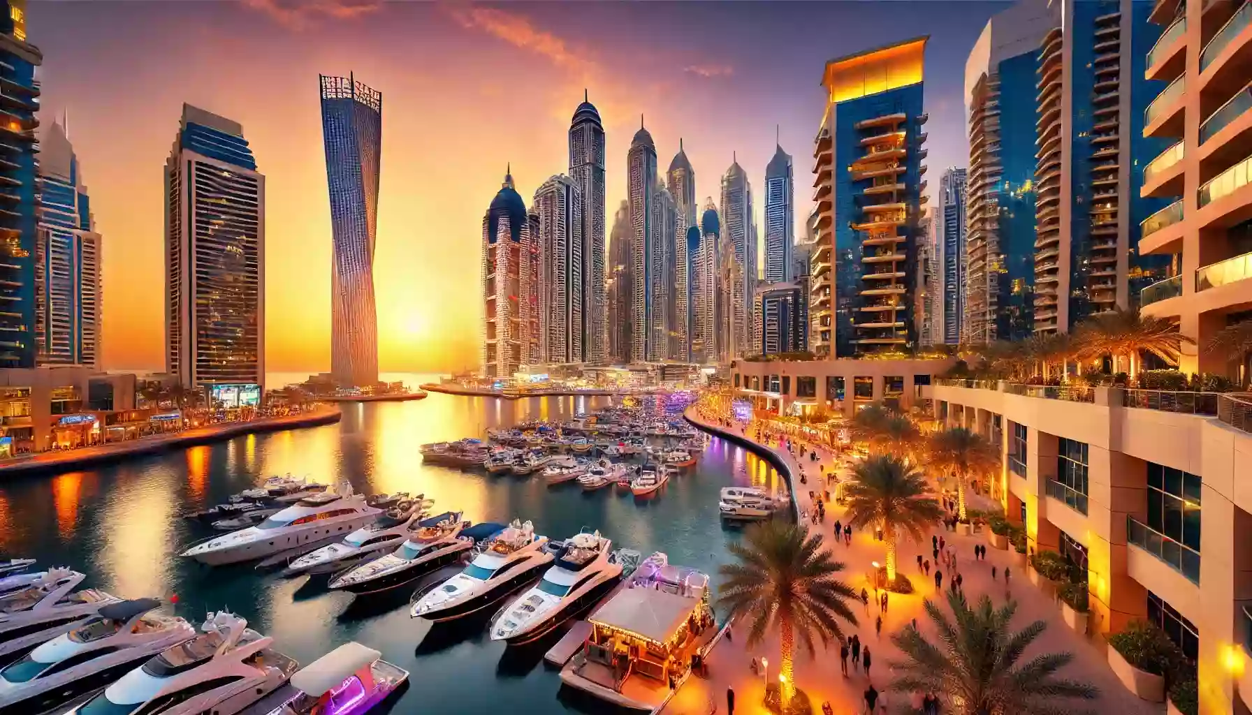 How is the real estate market developing in the Dubai Marina area?