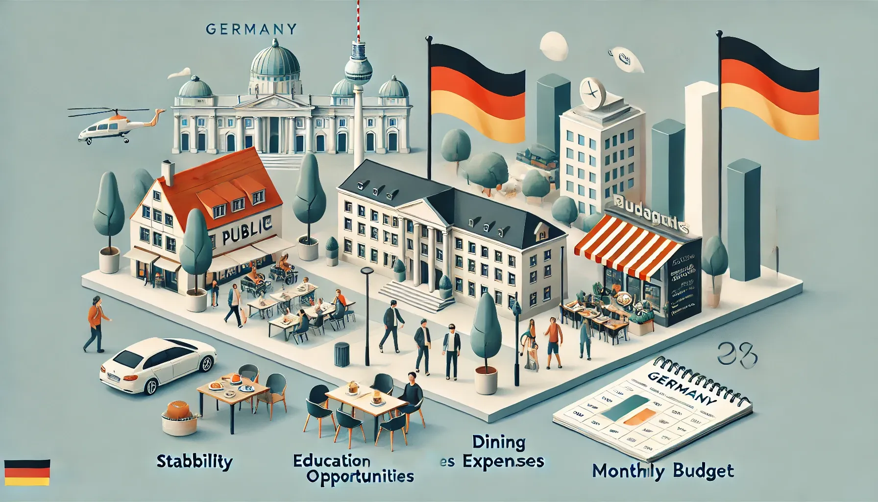 What are the living expenses in Germany: food, housing, and leisure?