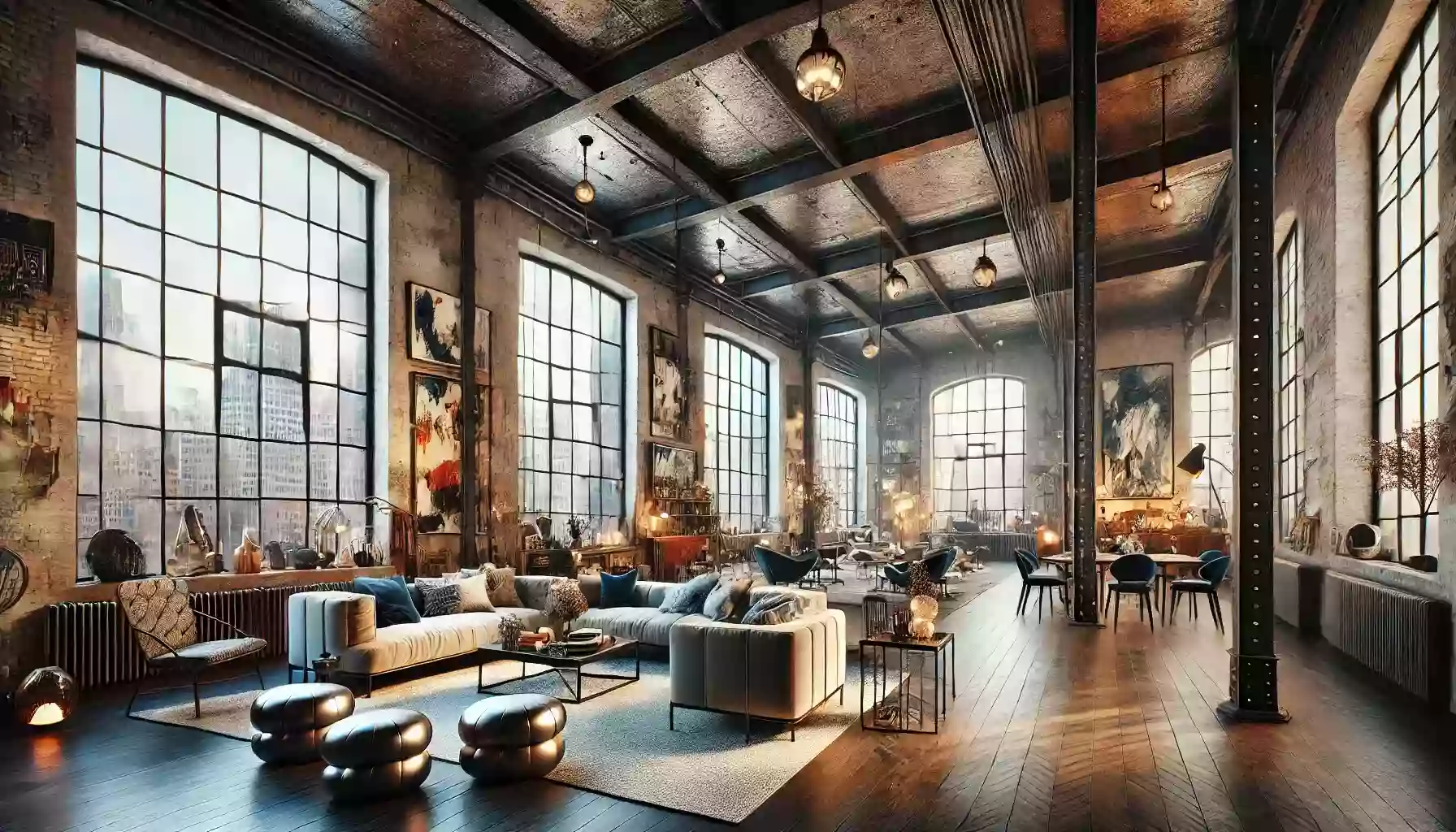 How did lofts become a symbol of contemporary art and luxury in big cities?