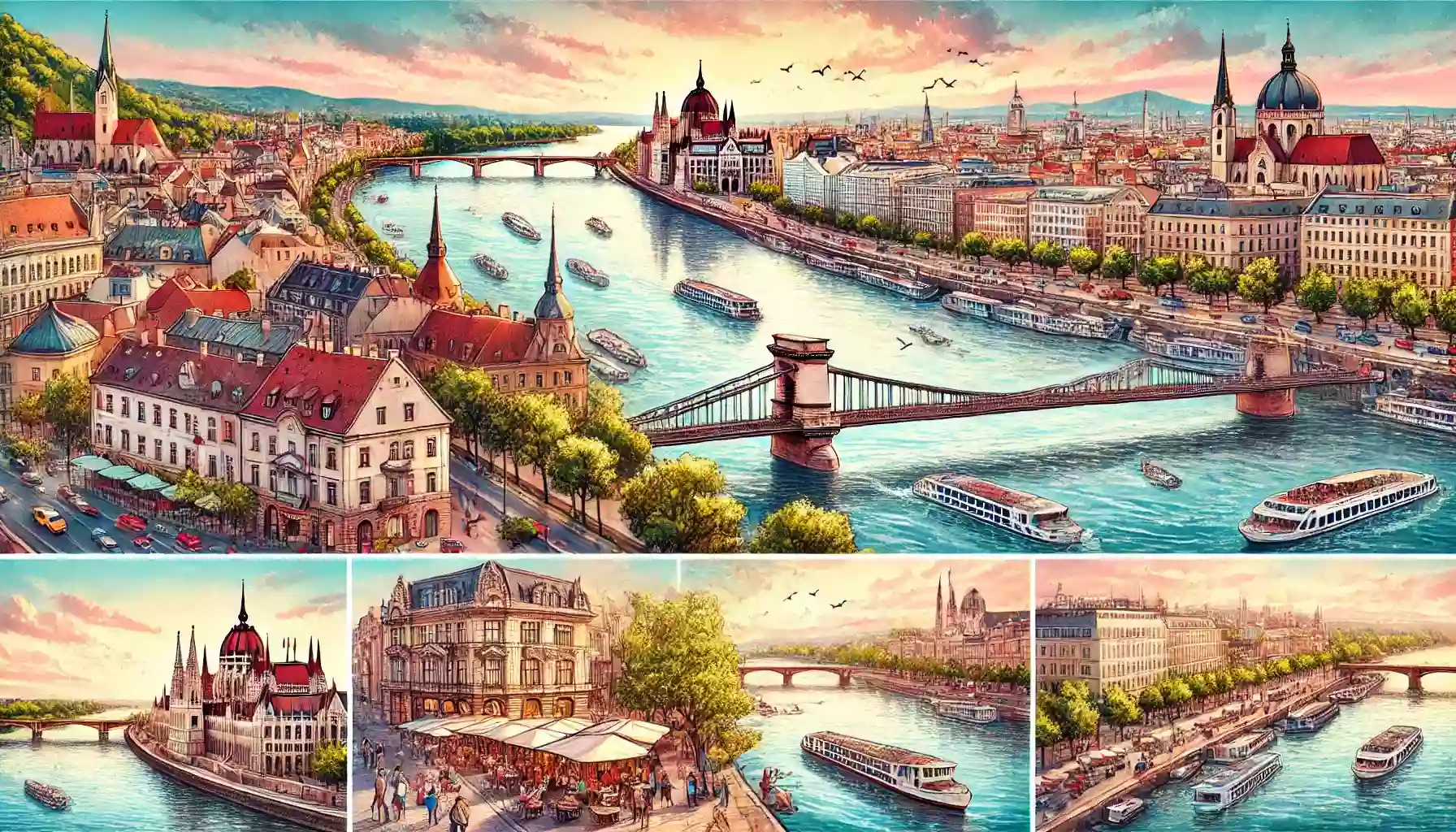 How does the Danube connect the true pearls of Europe?