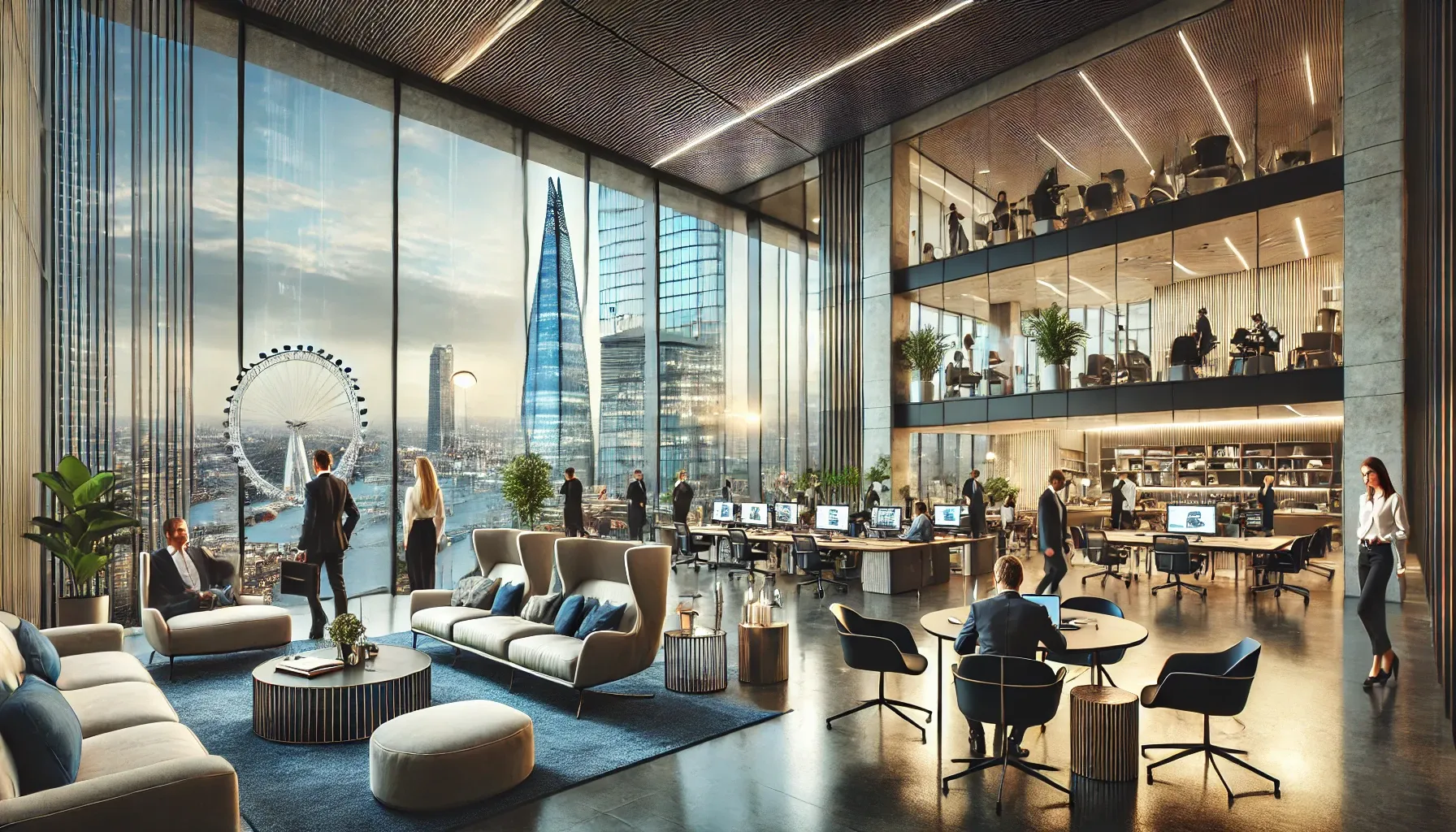 Why has London become a global center for business activity and commercial real estate?