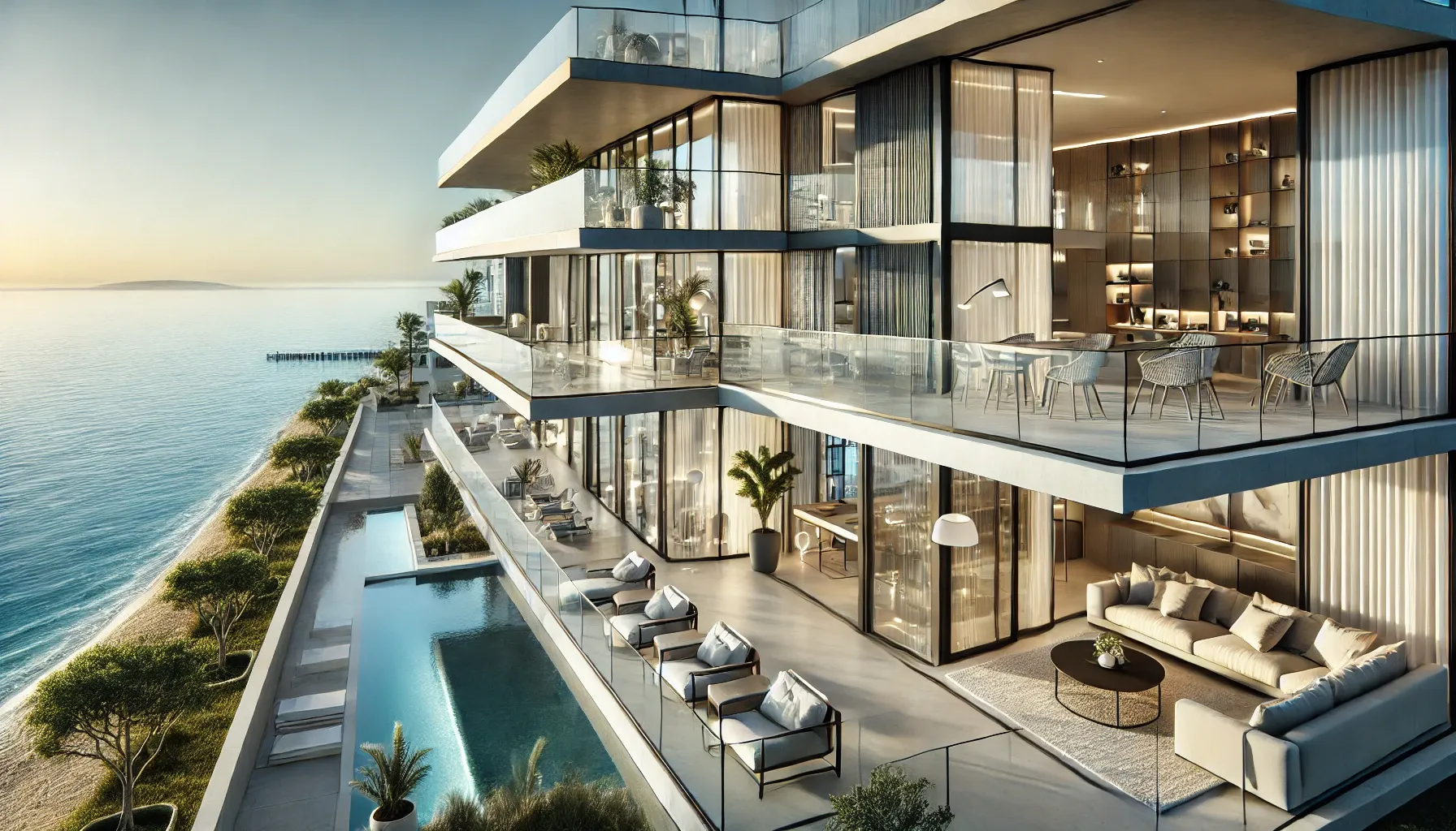 How does the view from the window affect the value of real estate abroad?
