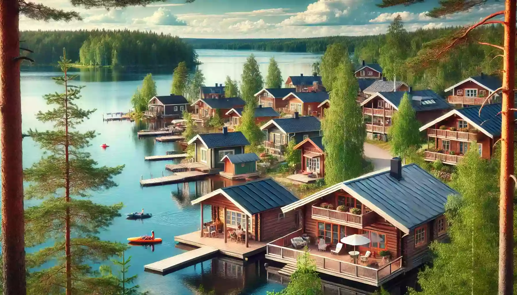 Why do Russians prefer real estate on Lake Saimaa in Finland?