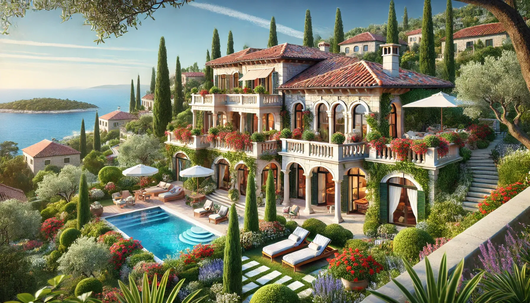 What is the uniqueness of real estate in Croatia and its coastline?