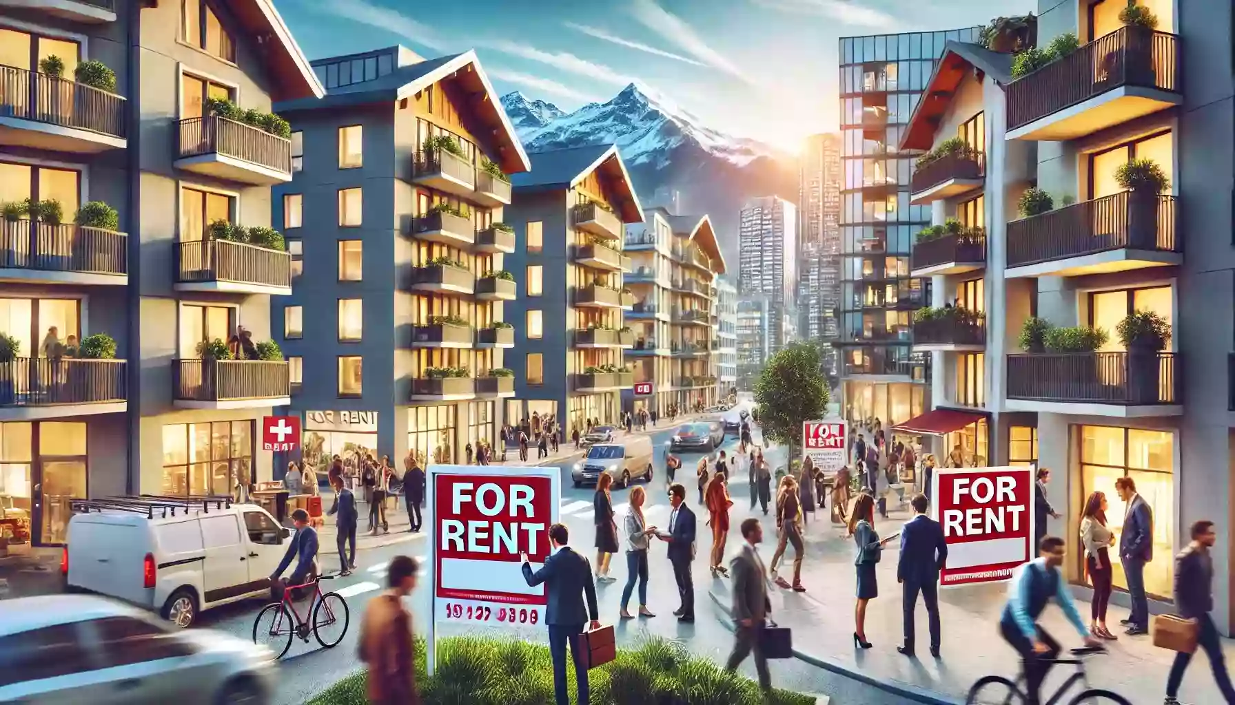 Why is renting housing in Switzerland becoming an increasingly difficult task?