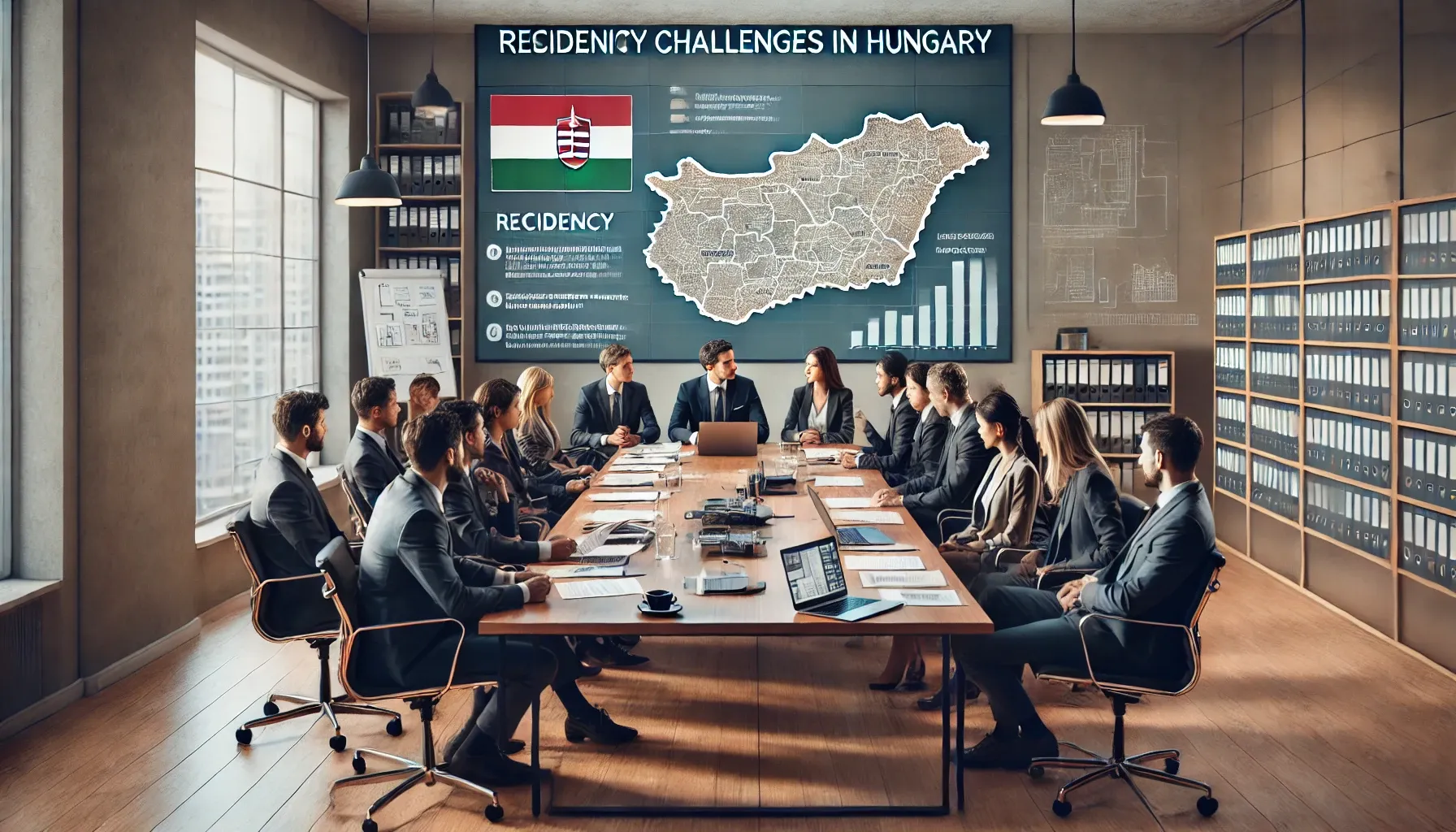 What are the challenges of obtaining a residence permit in Hungary for third-country nationals?