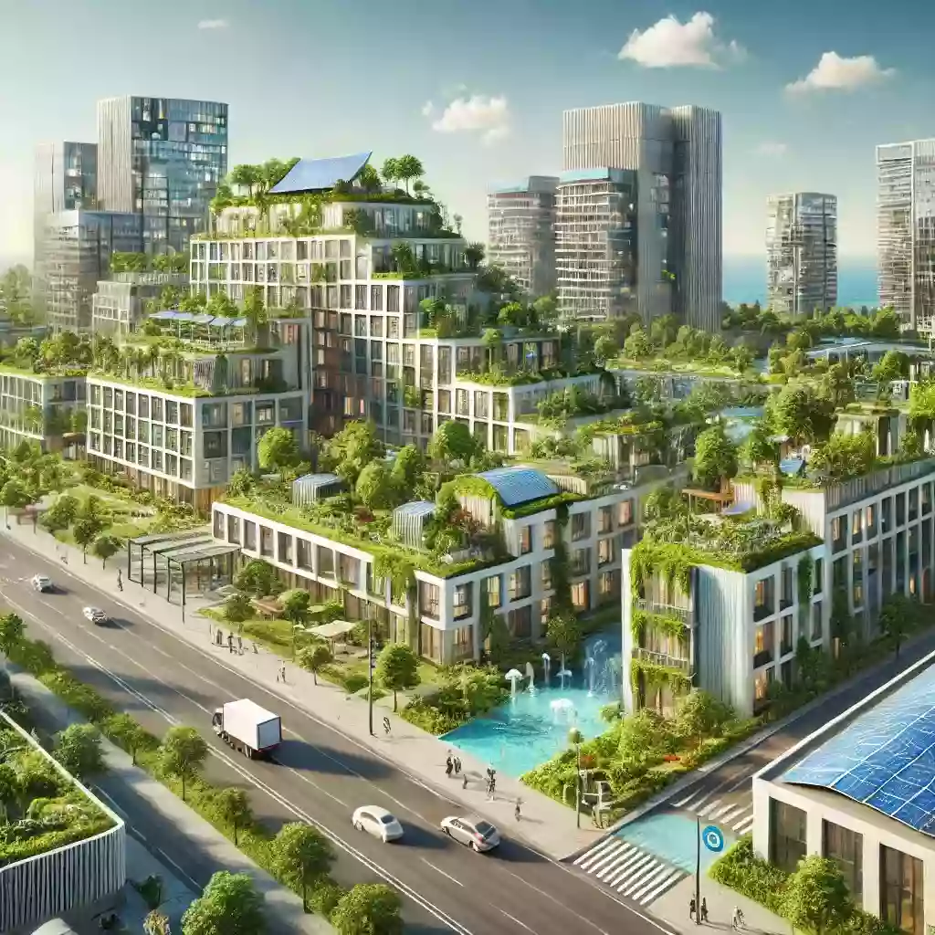 How is "green" construction changing the face of modern cities?