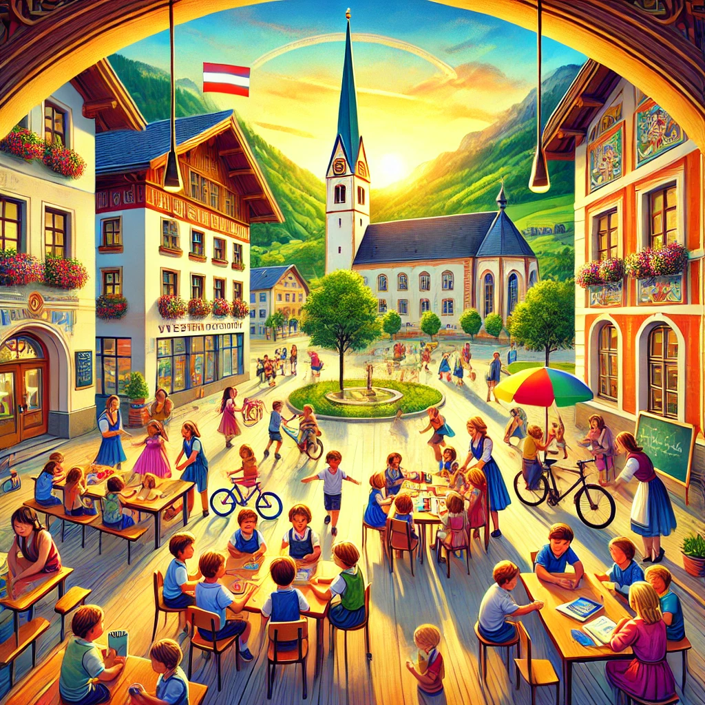 How can foreign children get an education in Austria?