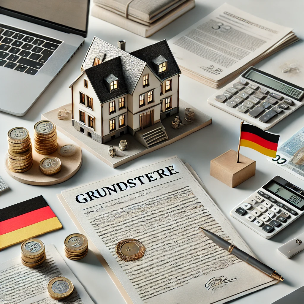 What are the main taxes for non-residents when purchasing real estate in Germany?