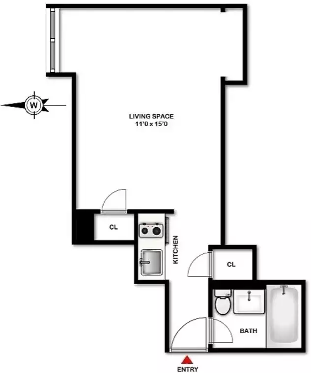 Маленькая и стильная студия в Нью-Йорке!