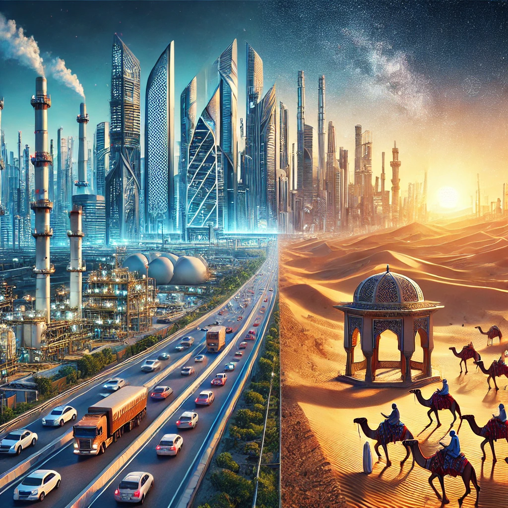 How is Oman's economy changing its face in the context of modern challenges?