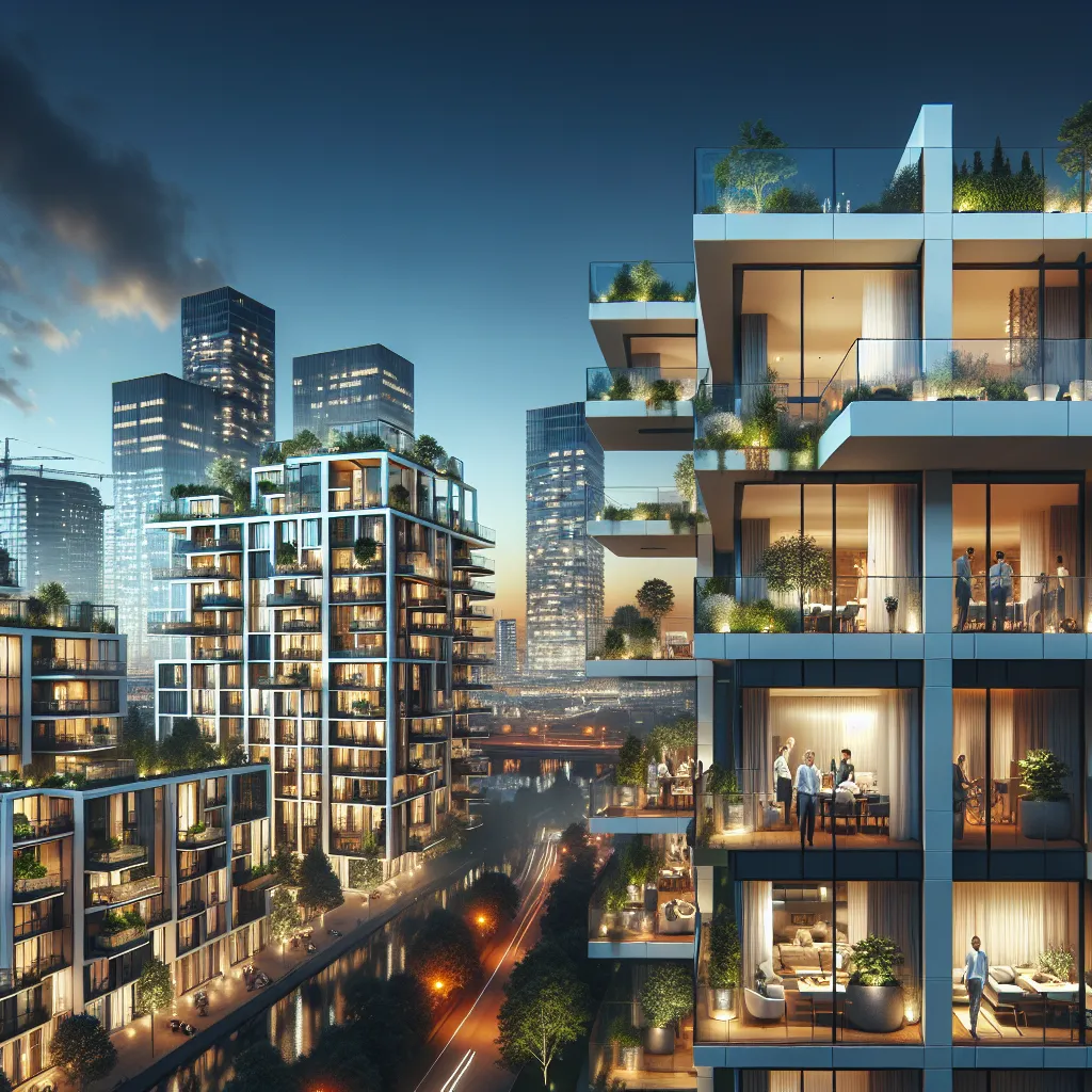 Why are serviced apartments becoming popular in the real estate market in Germany?