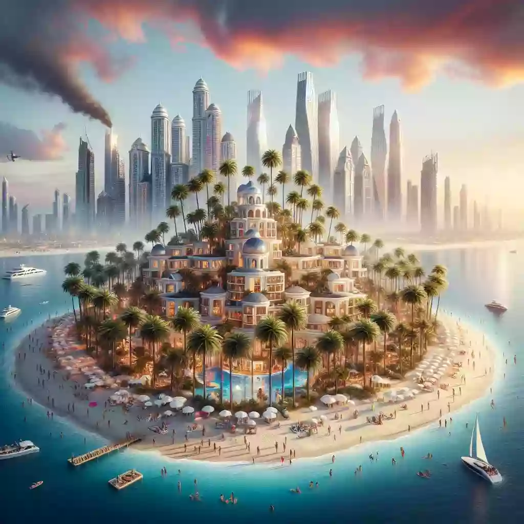 How did the Palm Jumeirah become a symbol of luxury living in Dubai?