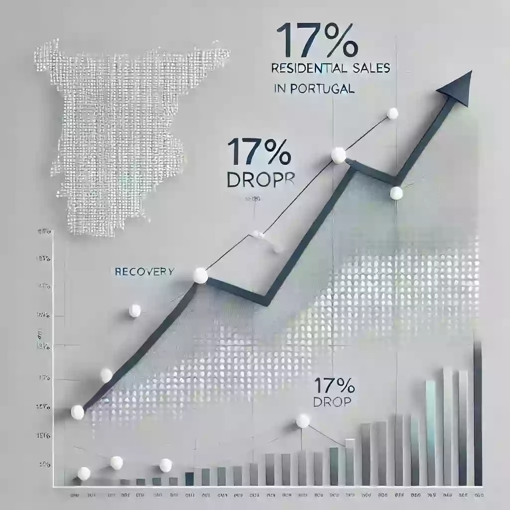 Продажи жилой недвижимости упали на 17%