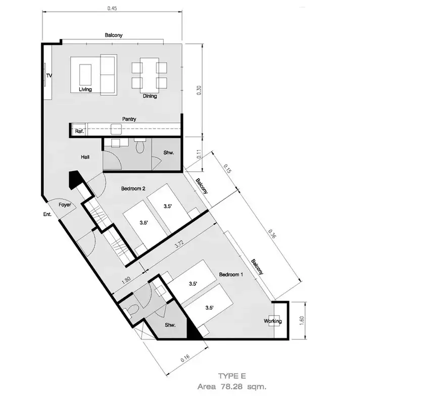 Квартира 30м² в Таиланде, Ката. Стоимостью 105178$ аренда фото-6