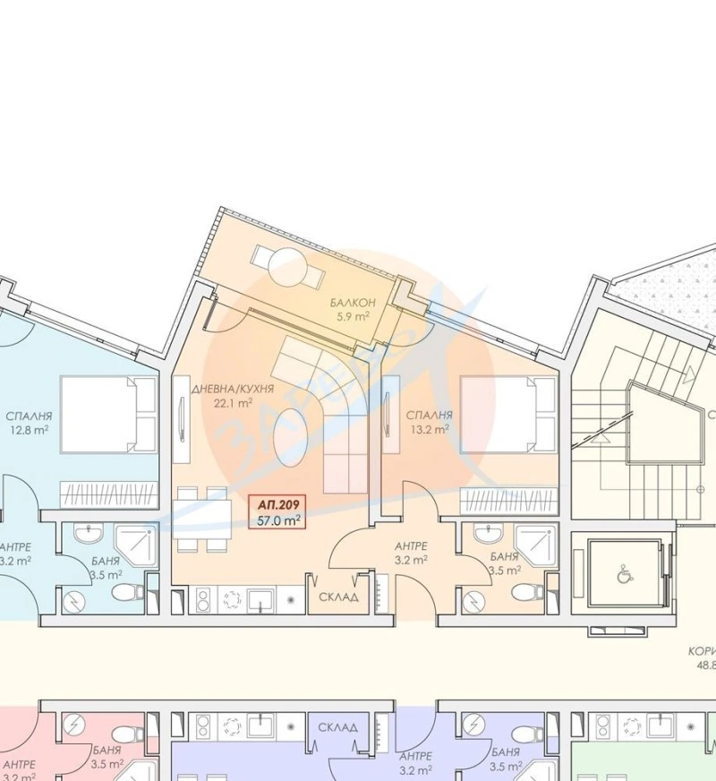 Квартира 67м² в Болгарии, Равда. Стоимостью 74866£ аренда фото-3