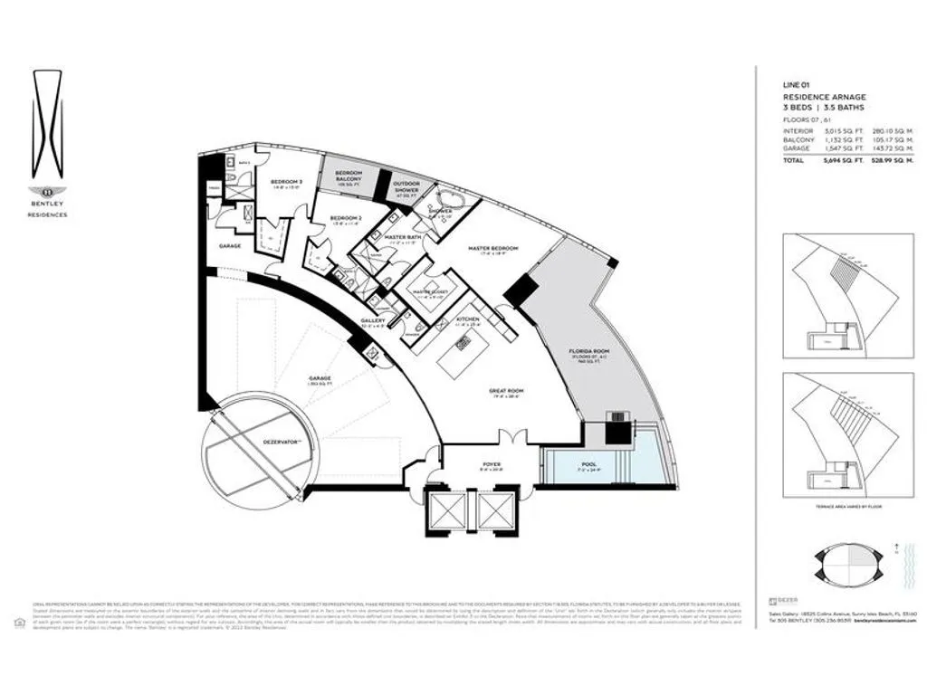 Квартира 528м² в США, Майами. Стоимостью 6887100€ аренда фото-2