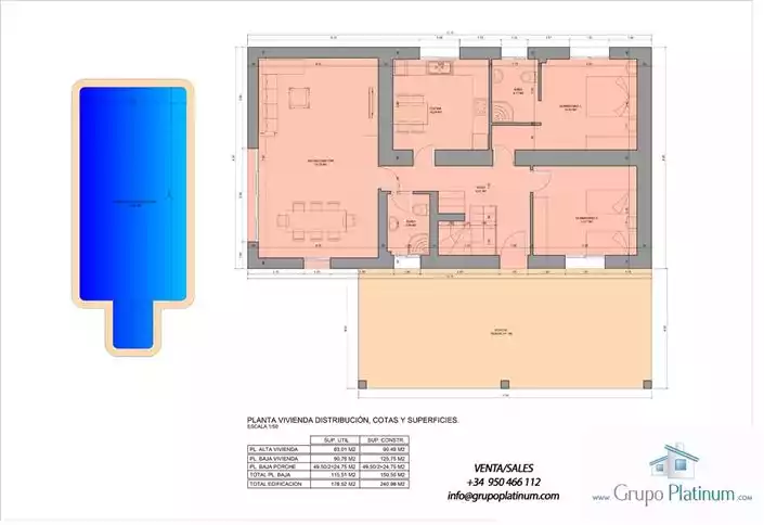 Дом 245м² в Испании, Мурсия. Стоимостью 340000€ аренда фото-29