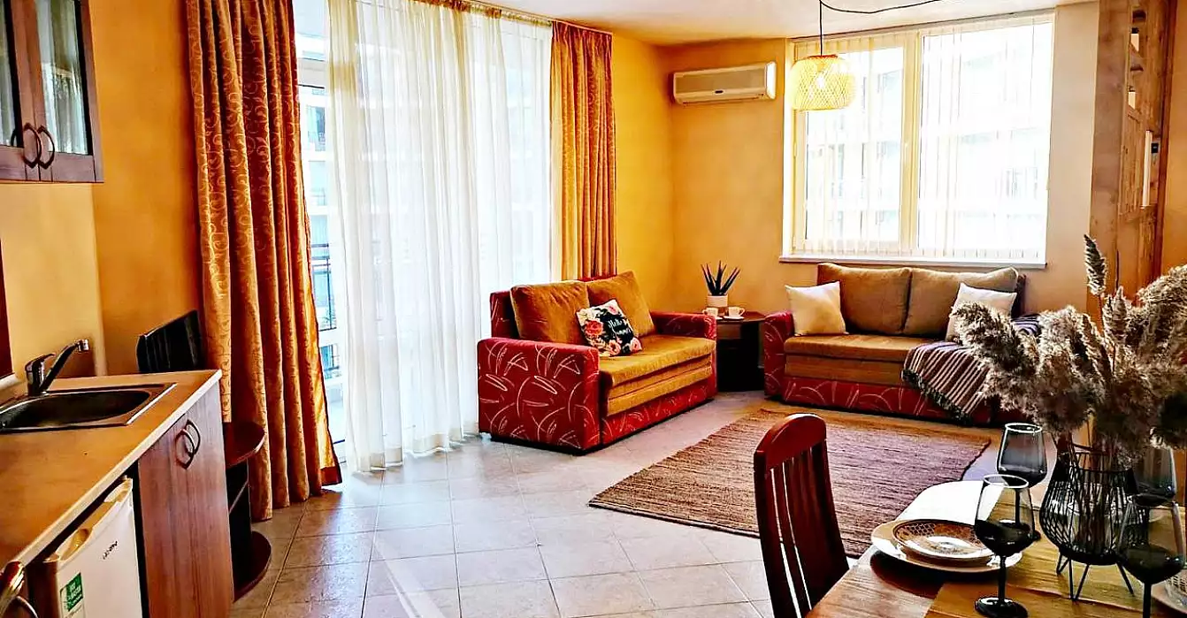 Квартира 61м² в Болгарии, Солнечный берег. Стоимостью 42500€ аренда фото-1