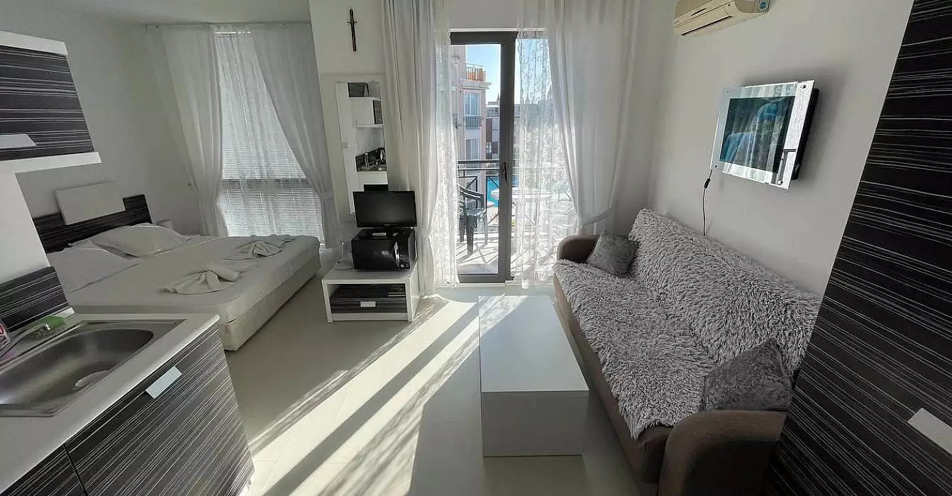 Квартира 37м² в Болгарии, Солнечный берег. Стоимостью 41000€ аренда фото-1