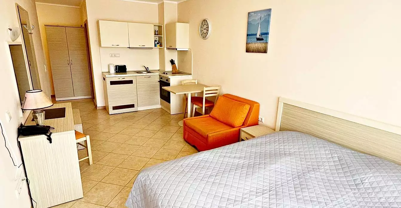 Квартира 42м² в Болгарии, Солнечный берег. Стоимостью 48000€ аренда фото-1