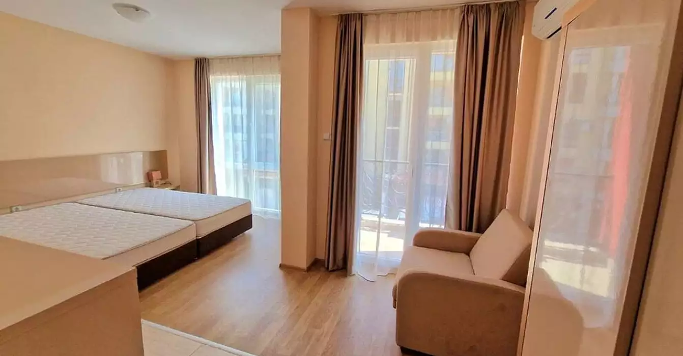 Квартира 38м² в Болгарии, Солнечный берег. Стоимостью 43900€ аренда фото-1