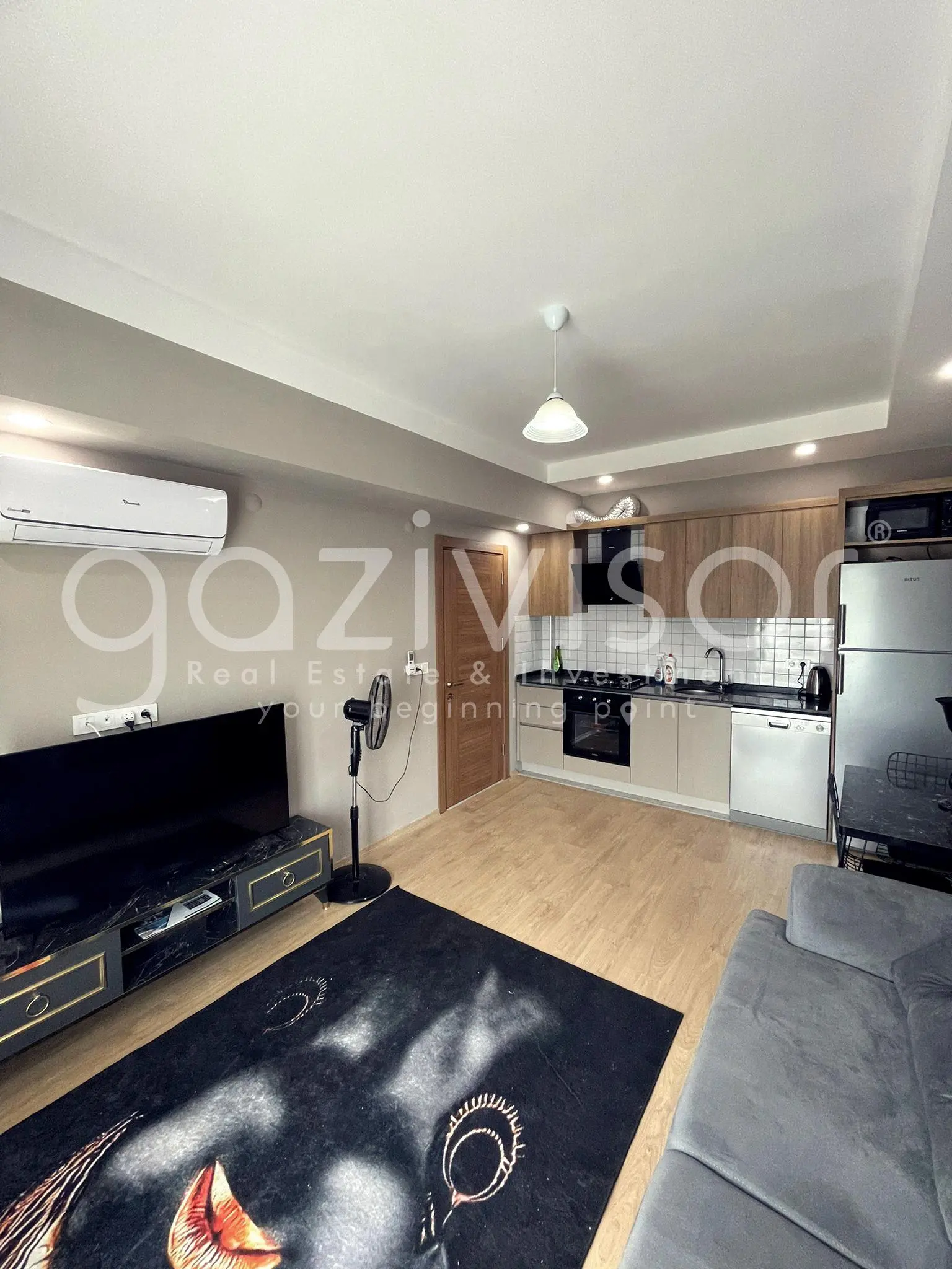 Квартира 50м² в Турции, Газипаша. Стоимостью 65948£ аренда фото-1