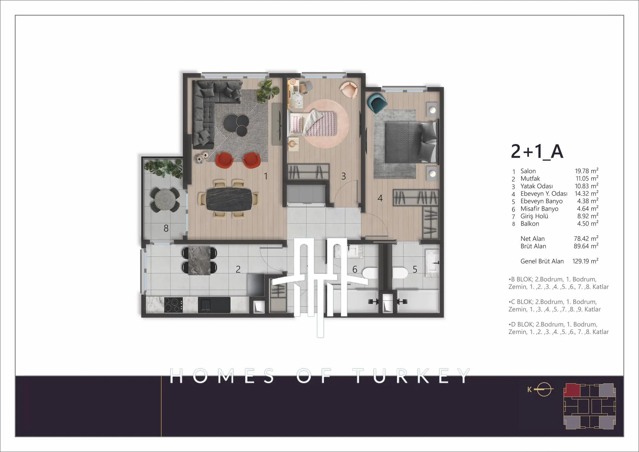 Другие объекты 78м² в Турции, Бейоглу. Стоимостью 392551£ аренда фото-23