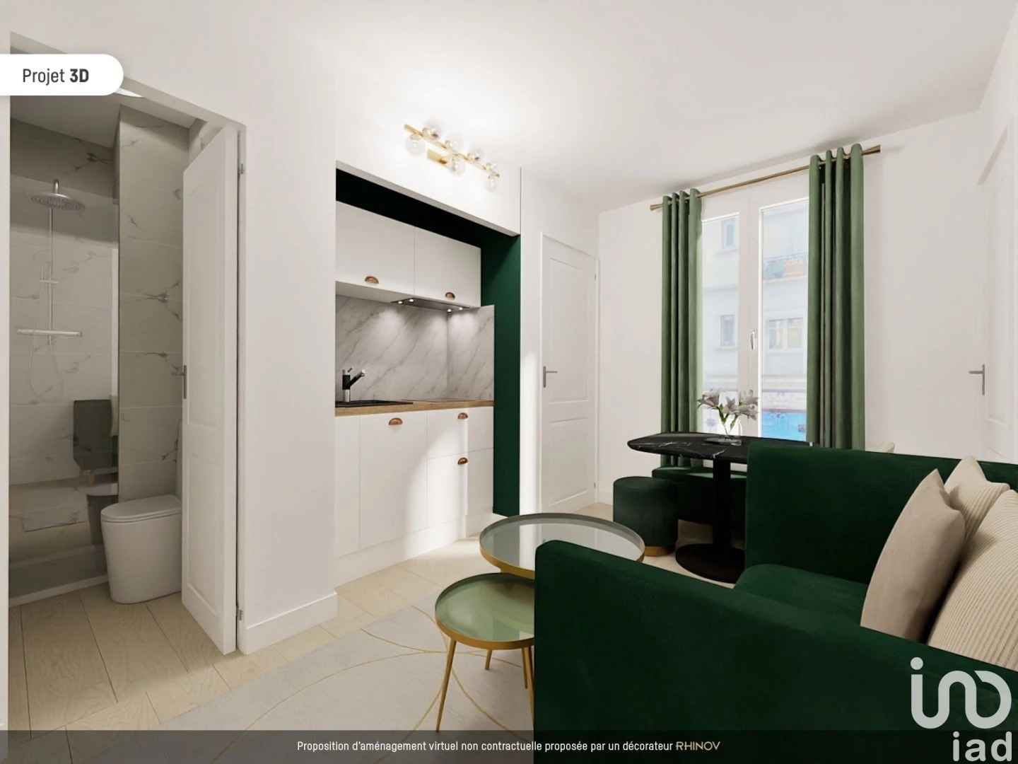 Квартира 25м² в Франции, Париж. Стоимостью 170480£ аренда фото-2