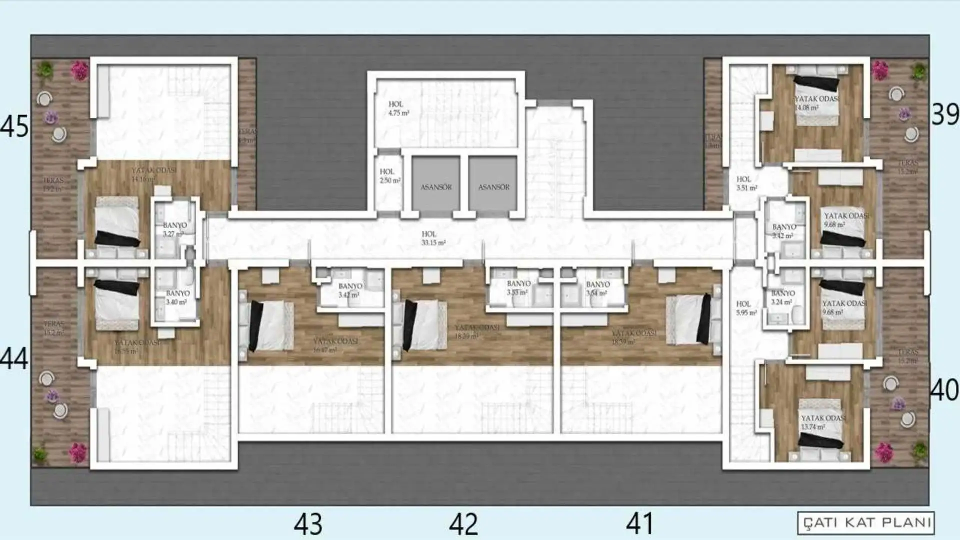 Квартира 55м² в Турции, Авсаллар. Стоимостью 91984£ аренда фото-28