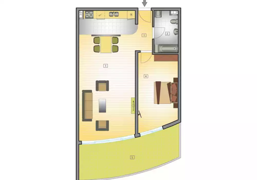 Квартира 85м² в Черногории, Петровац. Стоимостью 154300€ аренда фото-10