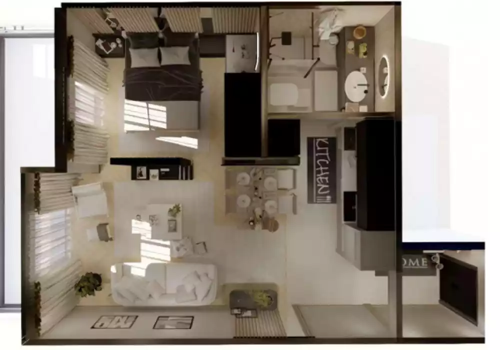 Квартира 48м² в Черногории, Бечичи. Стоимостью 159643€ аренда фото-21