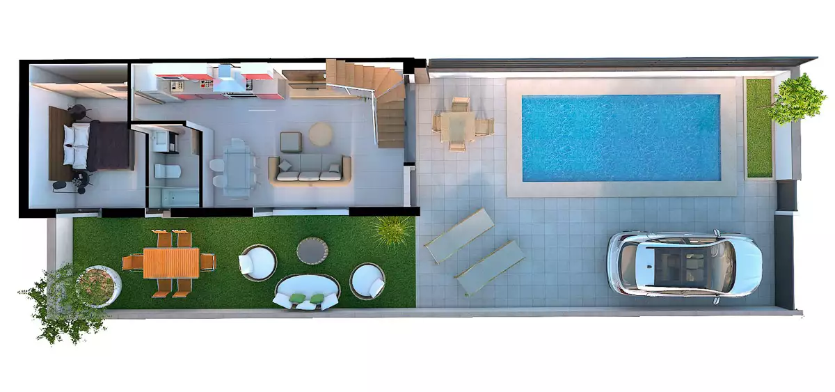 Таунхаус 74м² в Испании, Ареналес-дель-Соль. Стоимостью 294000€ аренда фото-5