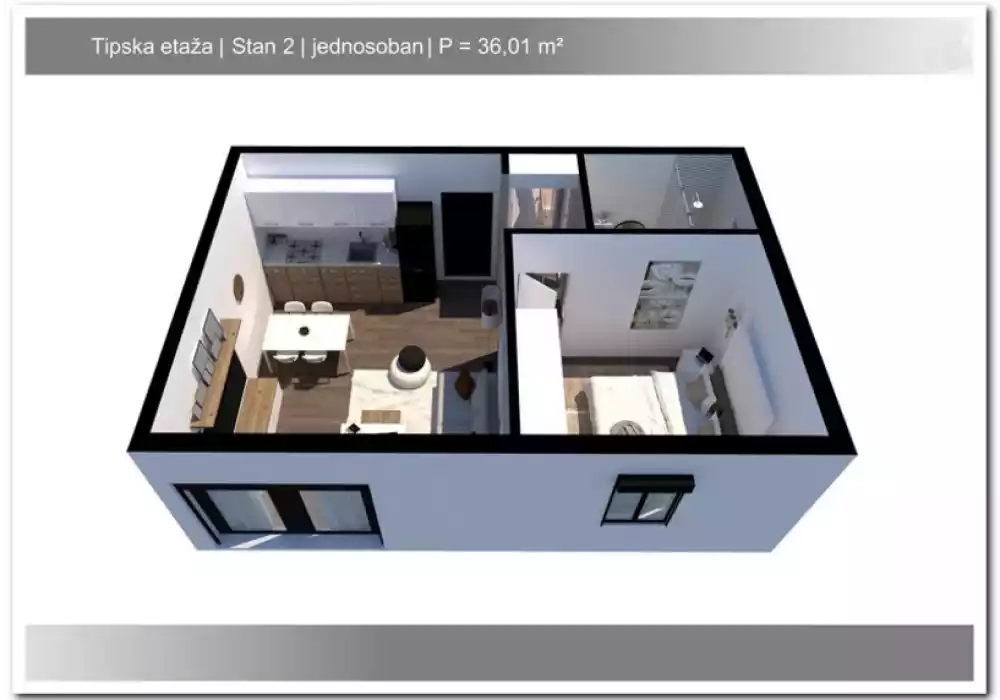Квартира 36м² в Черногории, Рафаиловичи. Стоимостью 144540€ аренда фото-11