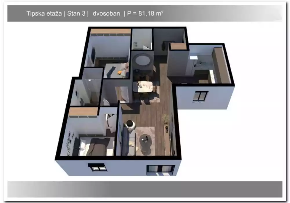 Квартира 36м² в Черногории, Рафаиловичи. Стоимостью 144540€ аренда фото-12