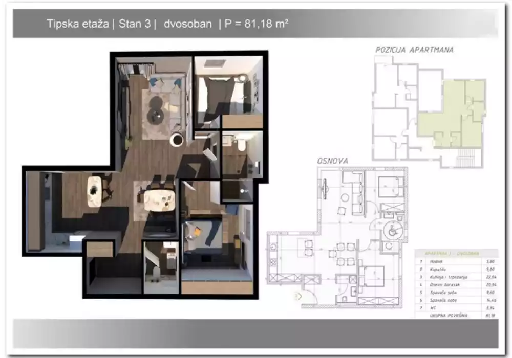 Квартира 36м² в Черногории, Рафаиловичи. Стоимостью 144540€ аренда фото-14