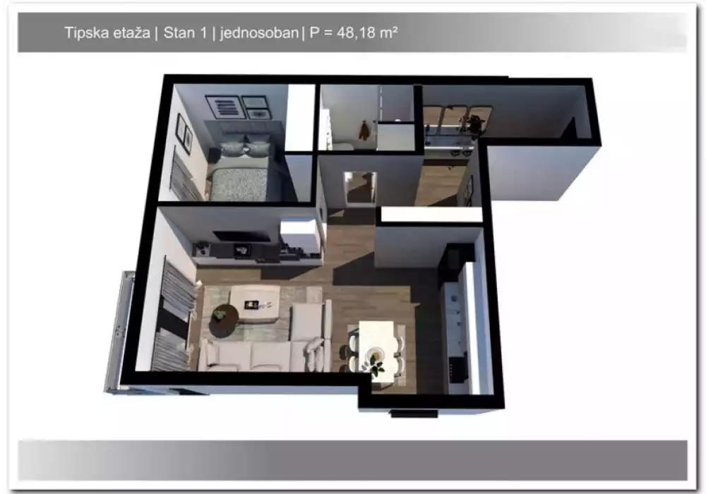 Квартира 36м² в Черногории, Рафаиловичи. Стоимостью 144540€ аренда фото-7
