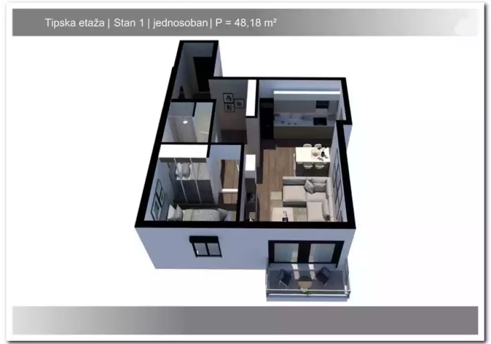 Квартира 36м² в Черногории, Рафаиловичи. Стоимостью 144540€ аренда фото-8
