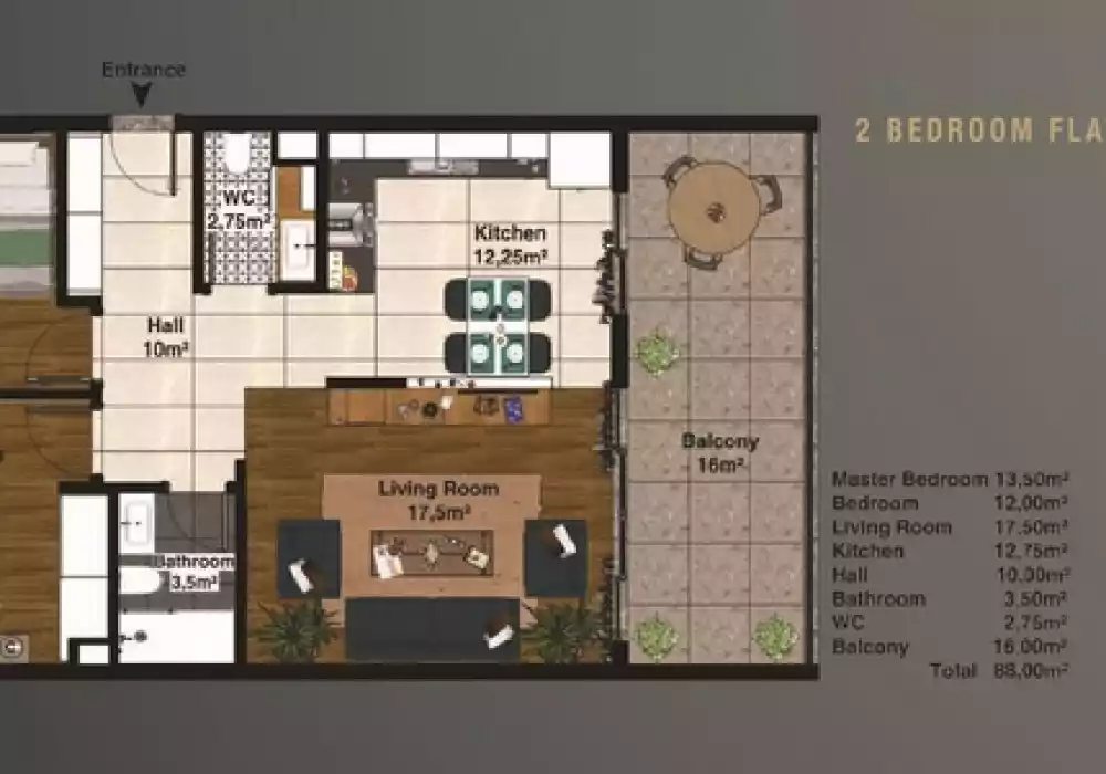 Квартира 61м² в Черногории, Херцег-Нови. Стоимостью 164395€ аренда фото-17
