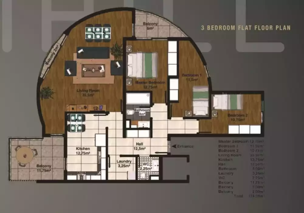 Квартира 61м² в Черногории, Херцег-Нови. Стоимостью 164395€ аренда фото-18