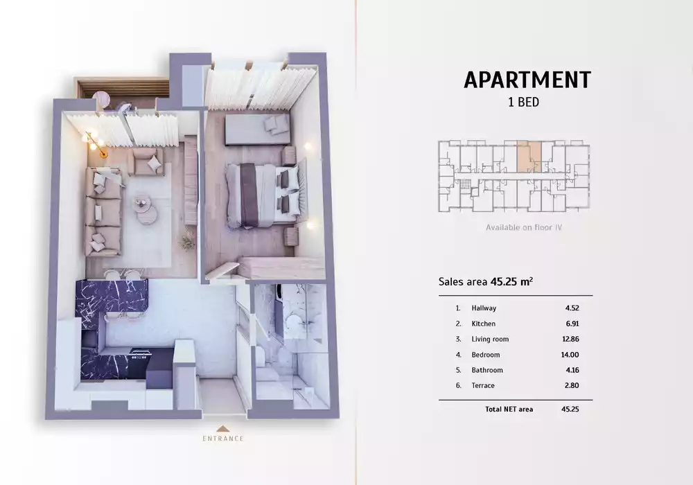 Квартира 45м² в Черногории, Колашин. Стоимостью 101800€ аренда фото-4
