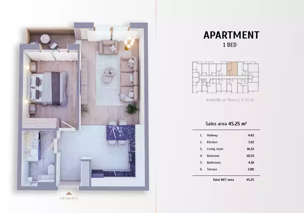 Квартира 45м² в Черногории, Колашин. Стоимостью 101800€ аренда фото-5
