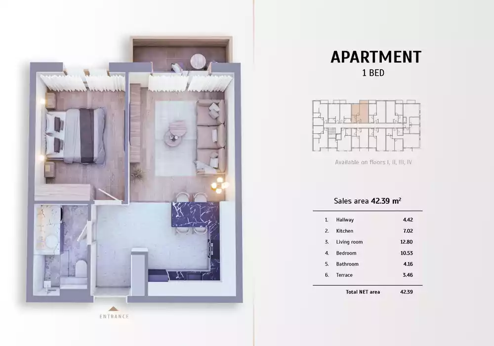 Квартира 42м² в Черногории, Колашин. Стоимостью 99617€ аренда фото-4